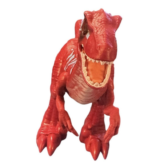 Robo Red Dinosaur Toy Figure Velociraptor Zuru Walking Action Jurassic 11” x 6” - Picture 7 of 9